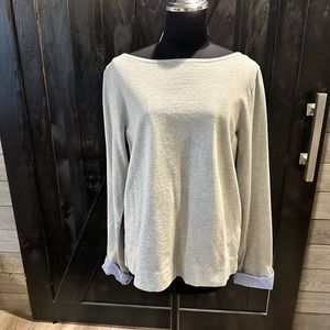 J crew women’s size medium heather, gray long sleeve shirt in good condition
